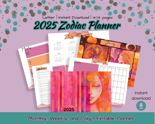 2025 Zodiac Planner - Printable